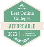 Abound Best Online Colleges - Most Affordable  Award Image
