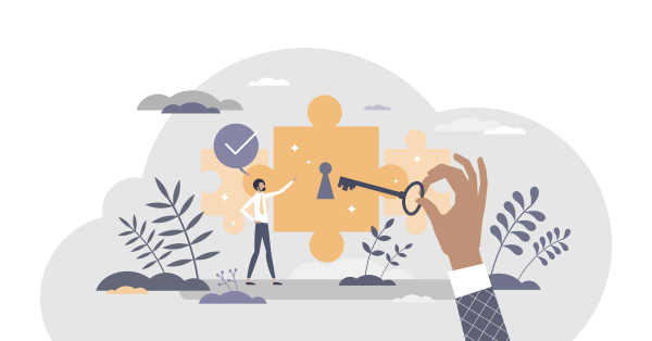Graphic symbolizing education keys to careers