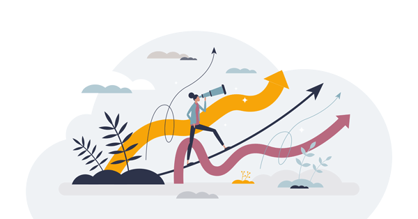 Graphic of employee in the workforce